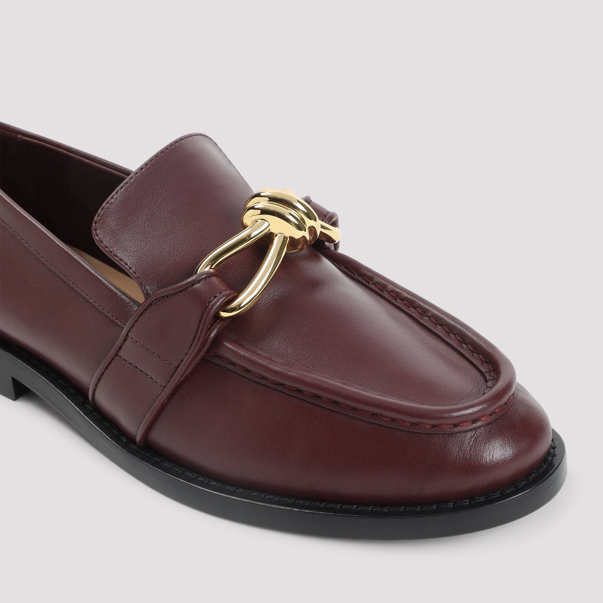 Bottega Veneta Astair Metallic Knot Loafer Women