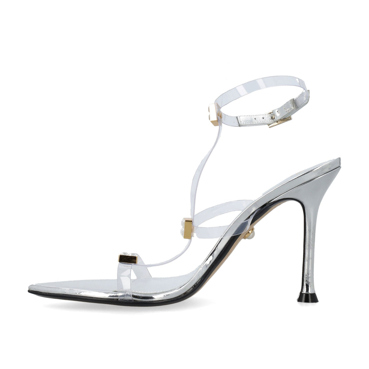 ADDY 095 NAIL VEGAS SILVER SANDALS