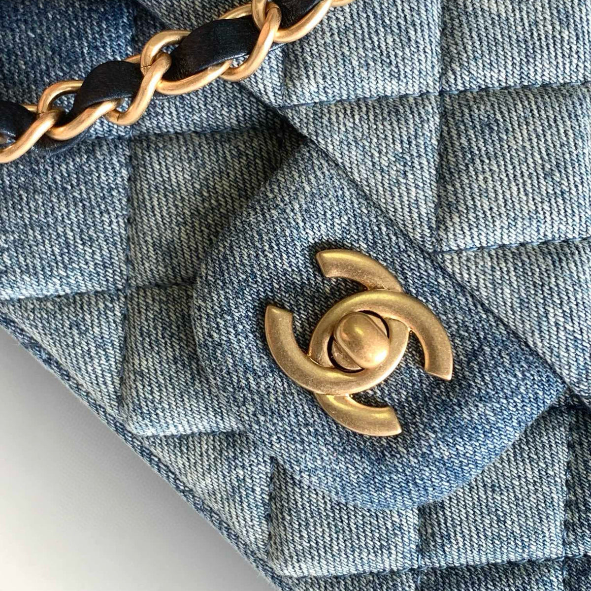 CC CLASSIC FLAP DENIM BAG