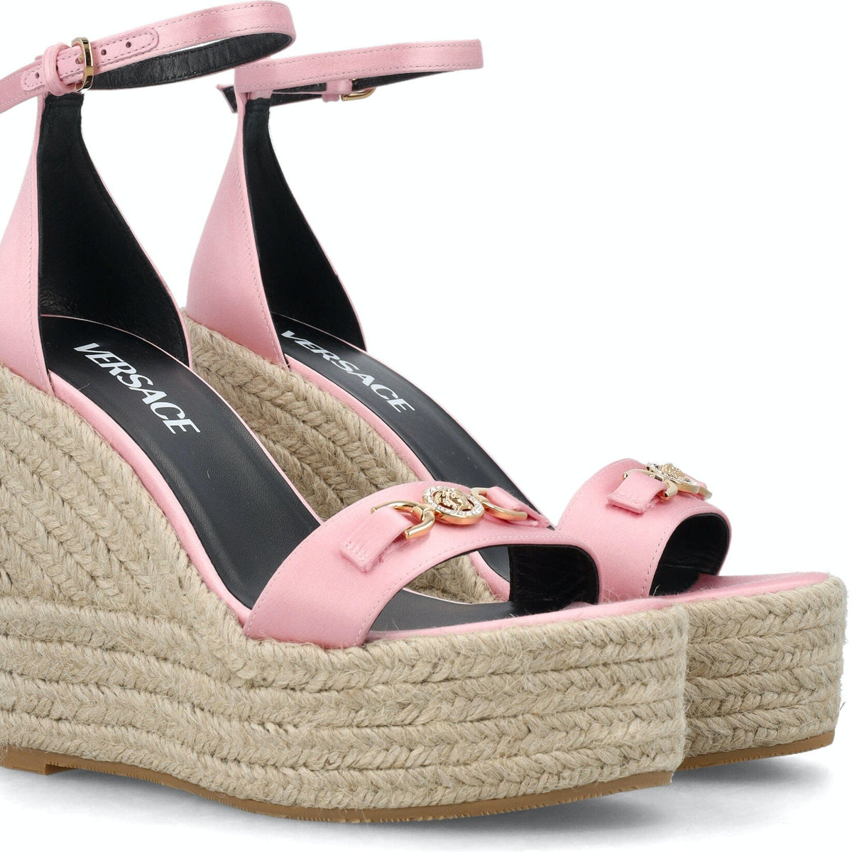 MEDUSA '95 SATIN WEDGE SANDALS