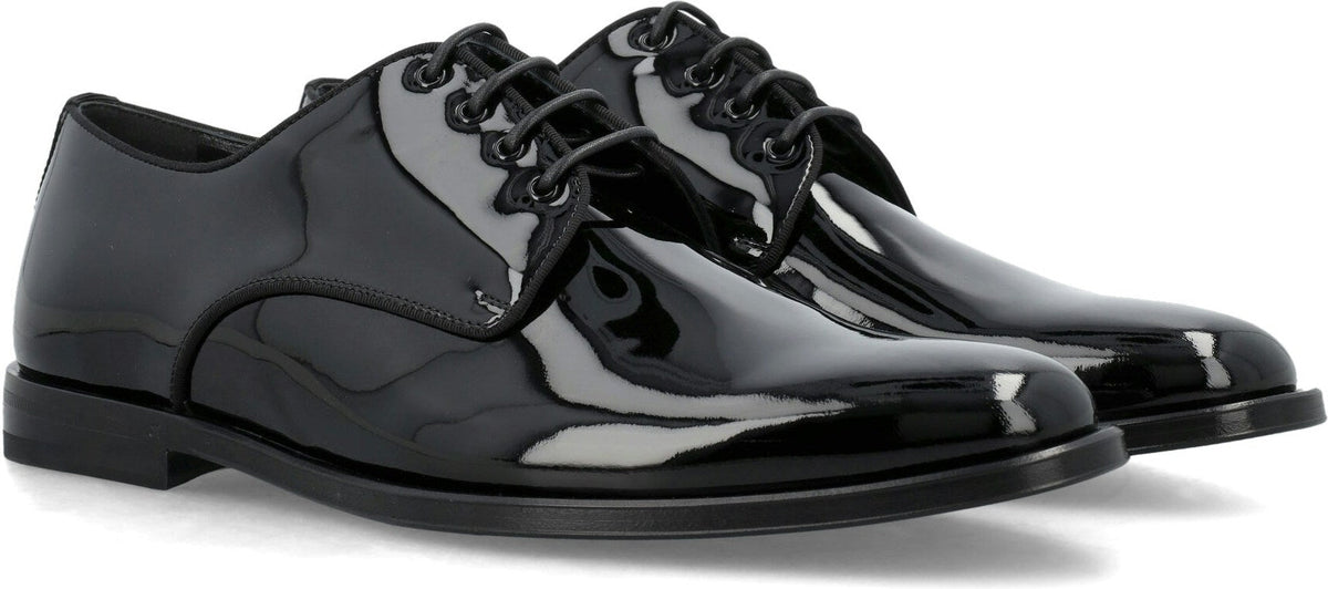 GLOSSY DERBY SHOES