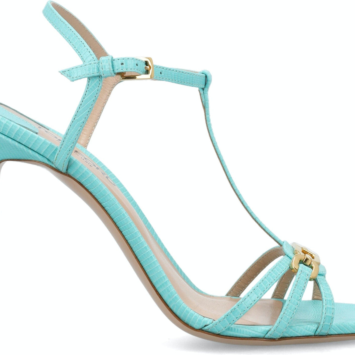 STAMPED LIZARD LEATHER WHITNEY SANDAL