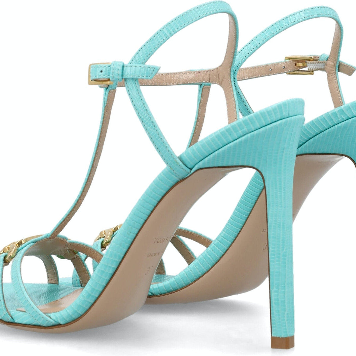 STAMPED LIZARD LEATHER WHITNEY SANDAL