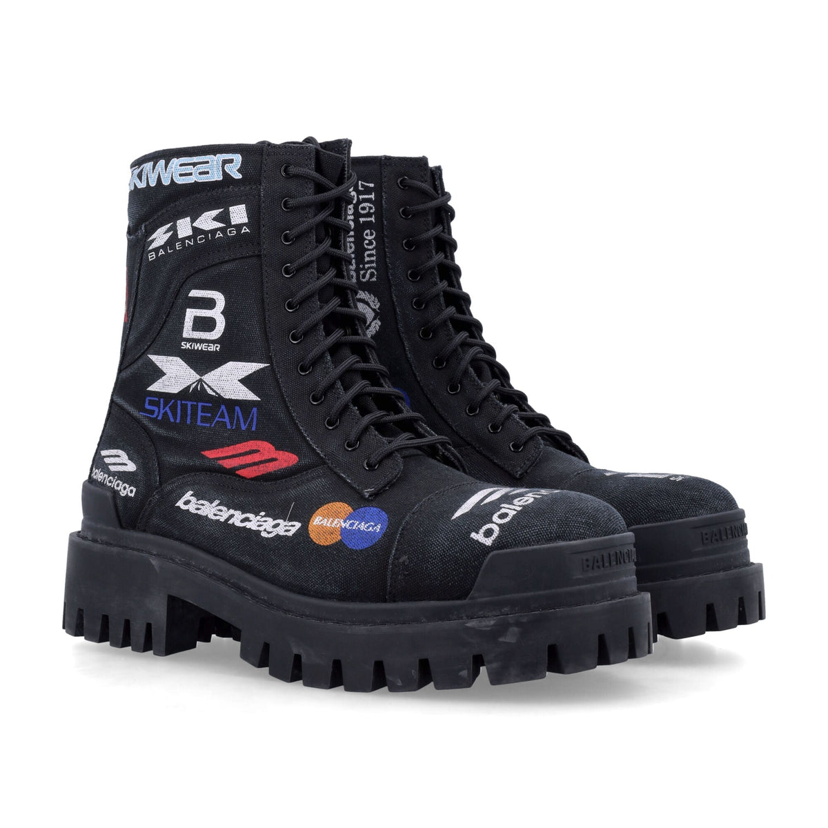 BALENCIAGA Combat Strike Canvas L20 Boots