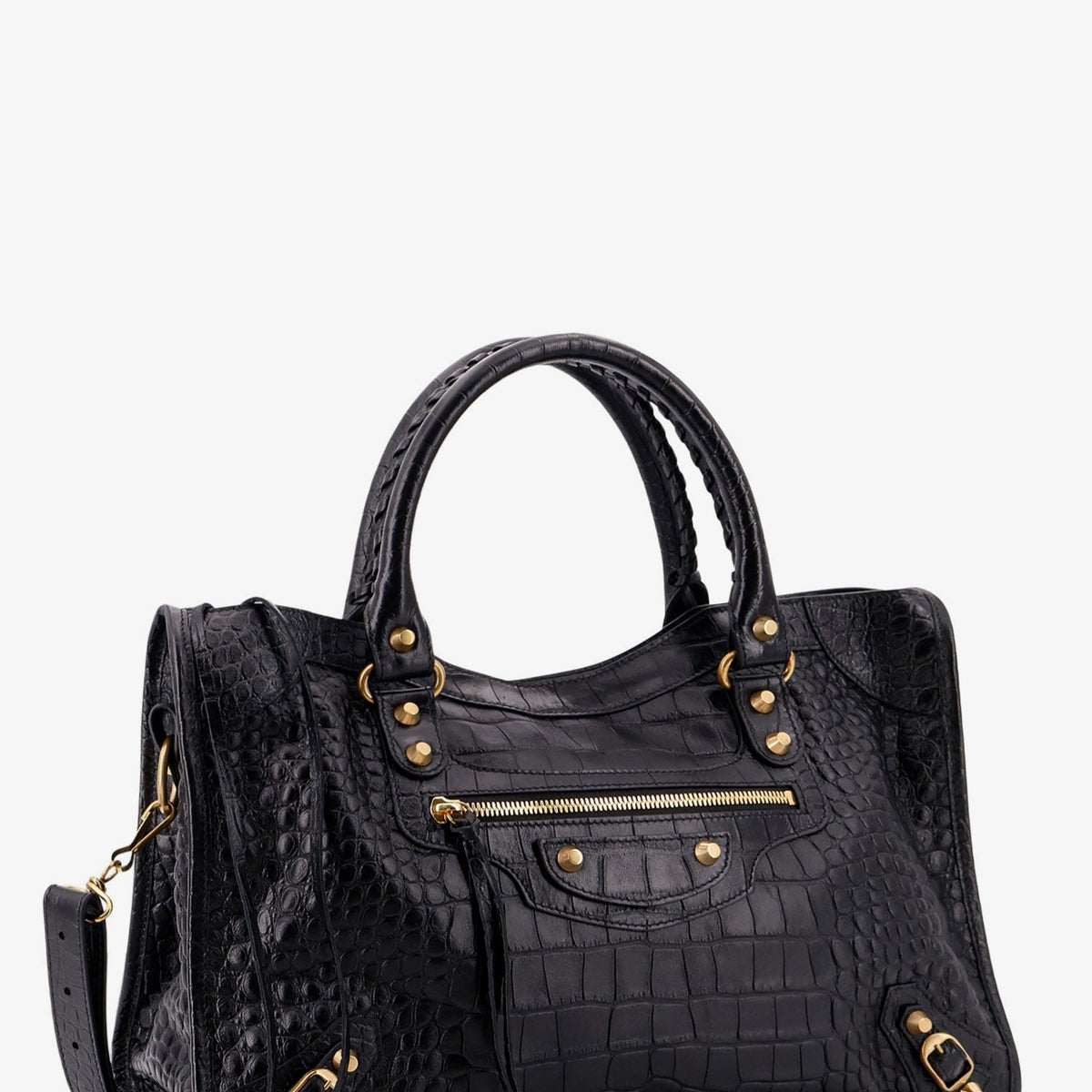 Balenciaga Women Le City Medium Leather Shoulder Bag