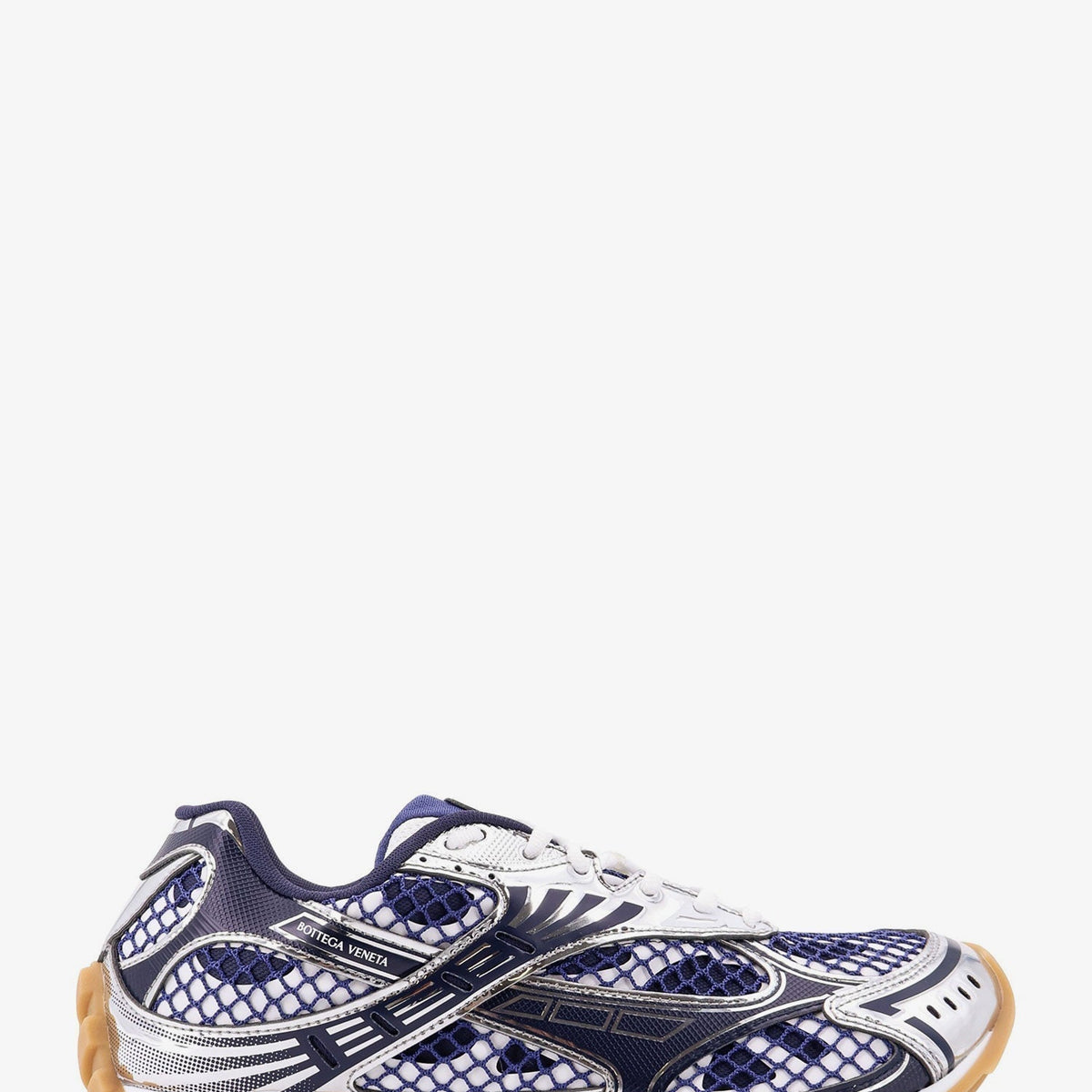 Bottega Veneta Men Orbit Mesh And Leather Sneakers