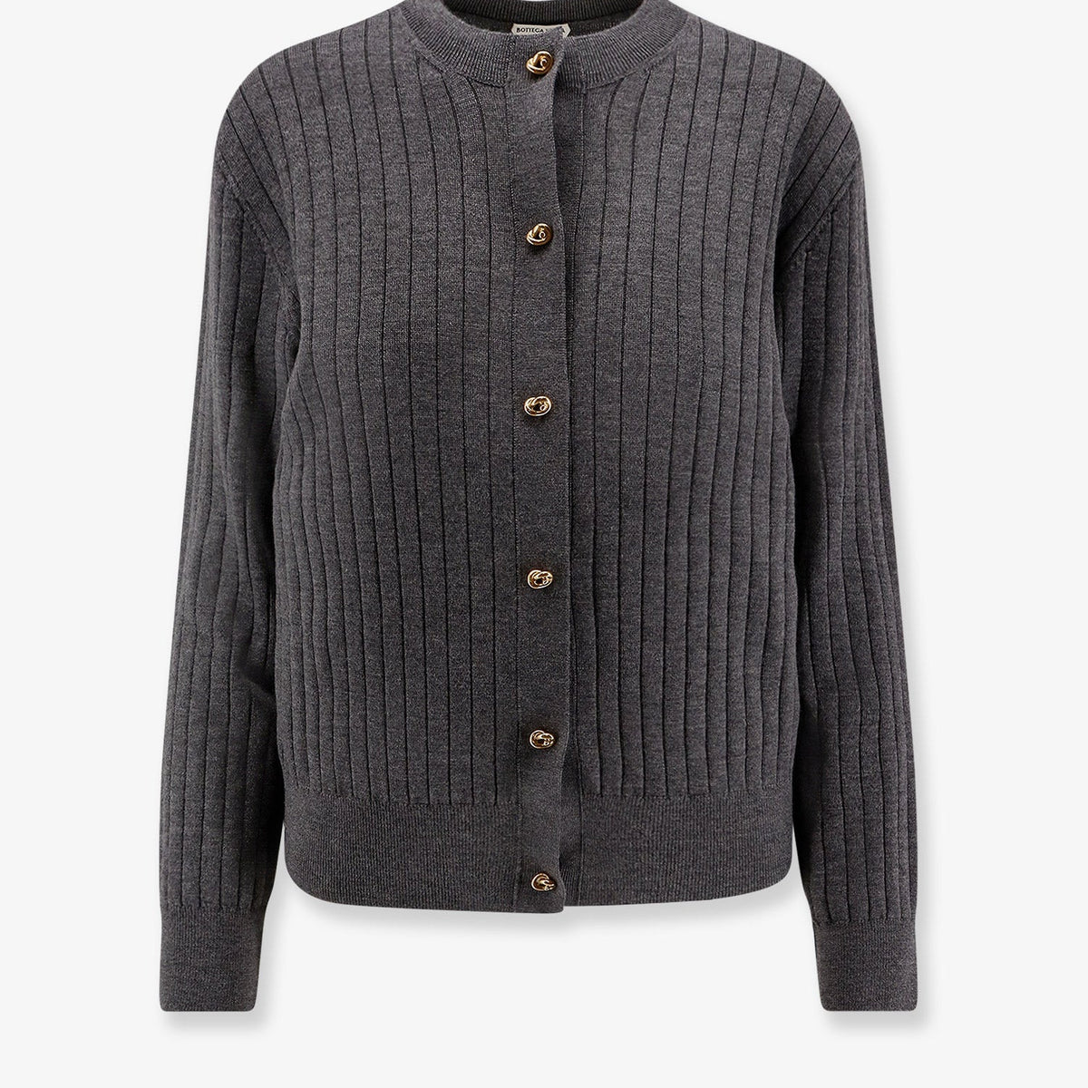 Bottega Veneta Women Ribbed Wool Cardigan