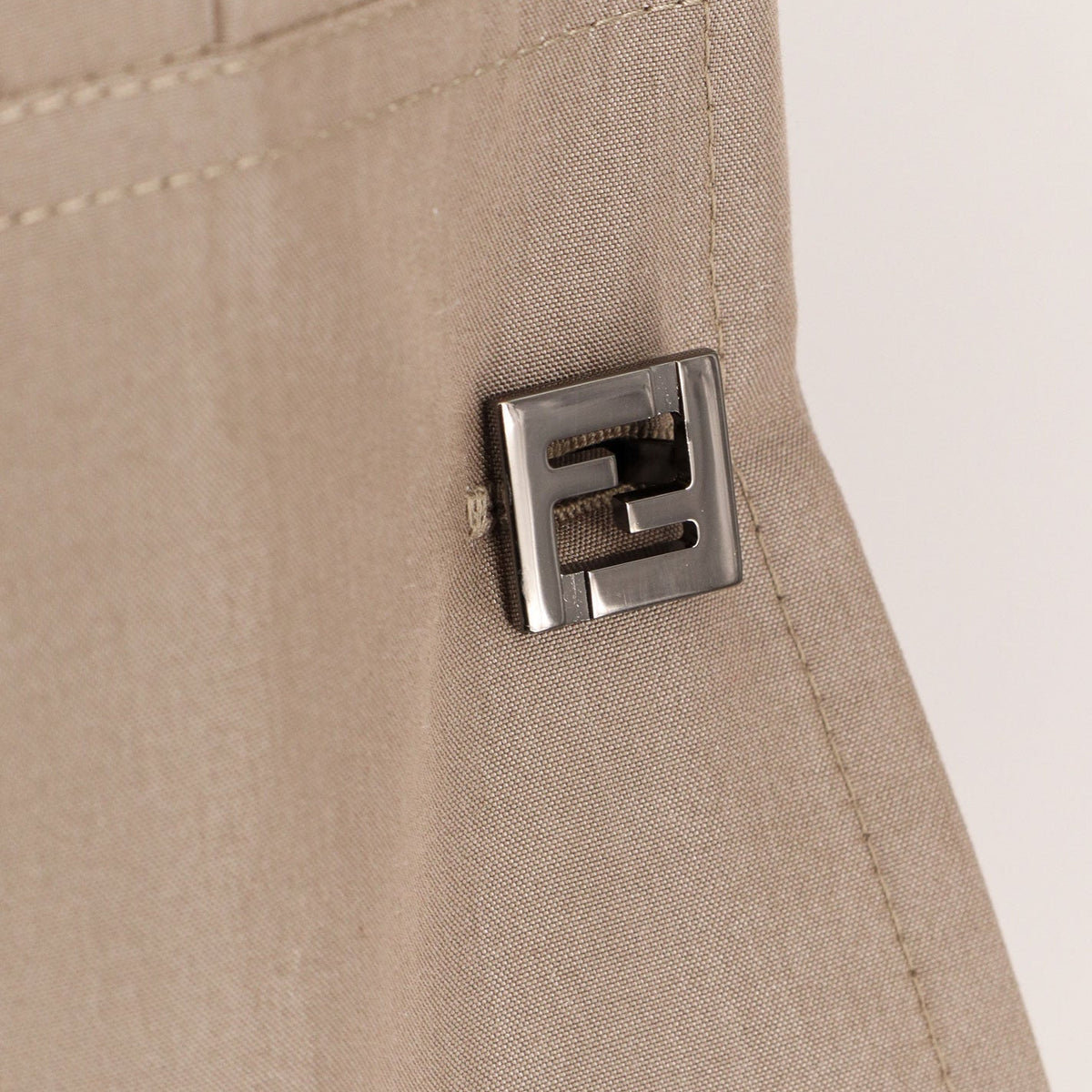 Fendi Women Cotton And Silk Chemisiere Dress