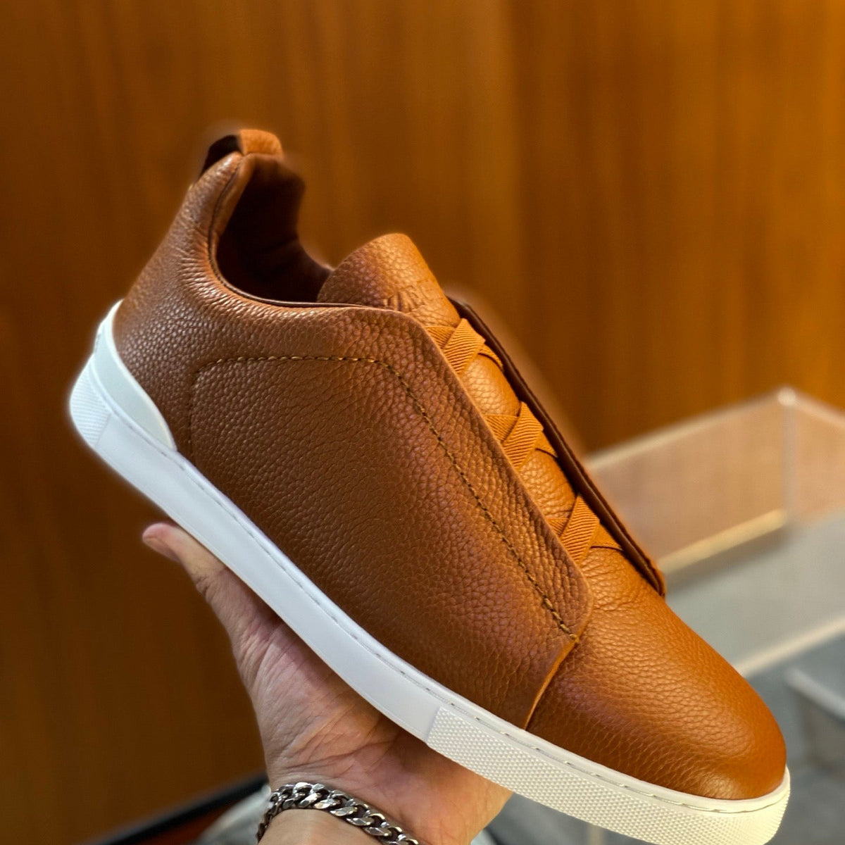ZEGN TRIPLE STITCH SNEAKER