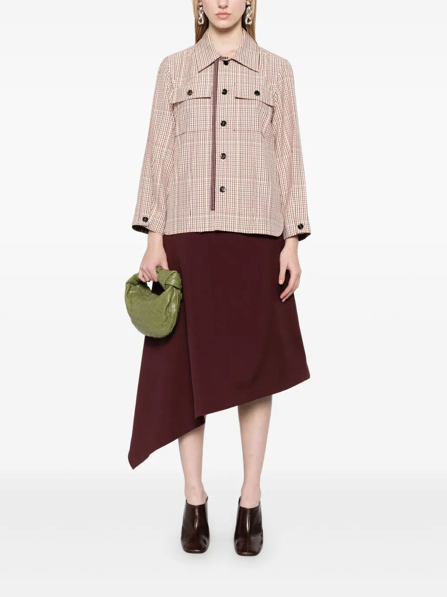 Bottega Veneta Women Check Viscose Shirt