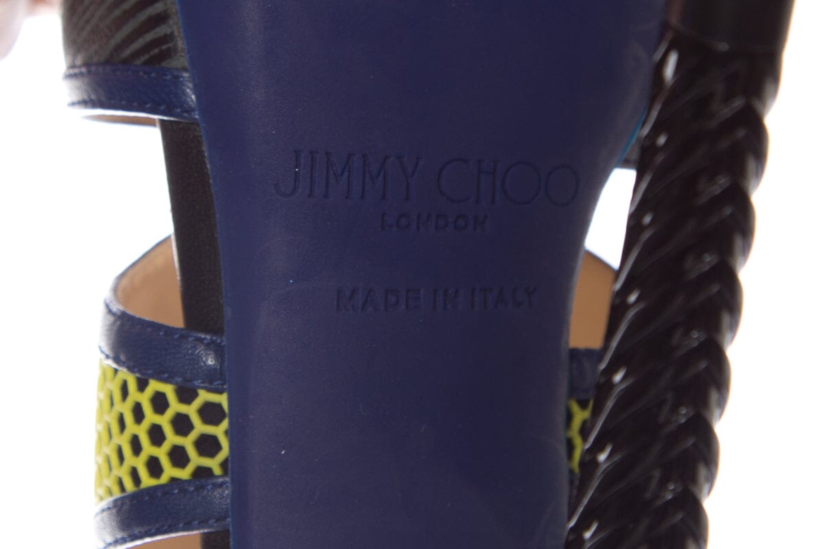 Jimmy Choo Multicolor Mixed Media Heels SZ 36