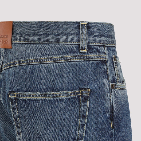 Alexander Mcqueen Turn Up Jeans Men