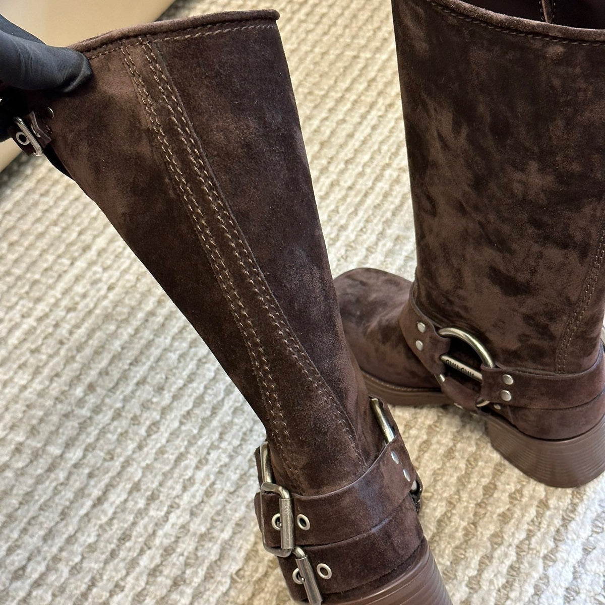 MIU M BOOTS