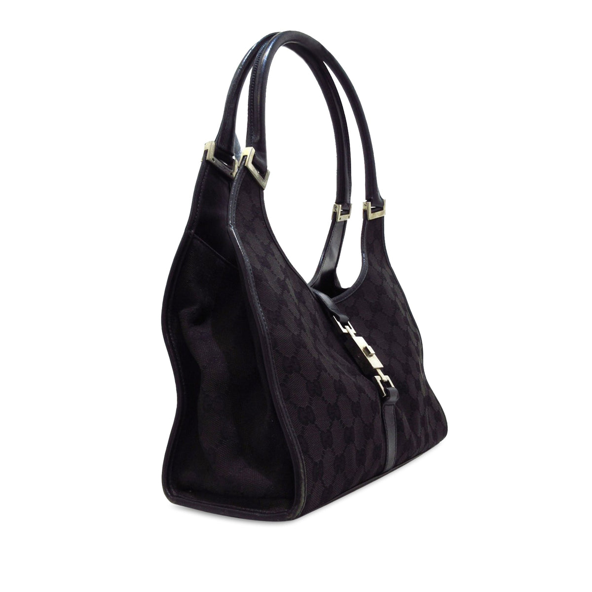 GUCCI GG Canvas Jackie Bardot Shoulder Bag