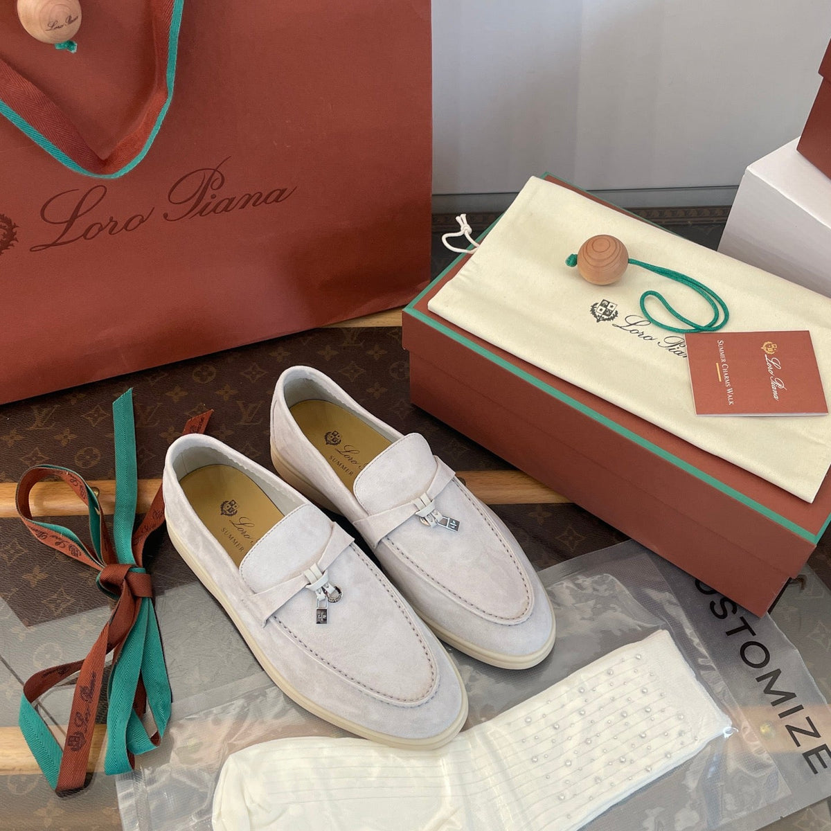 LORO P SUMMER CHARMS LOAFERS