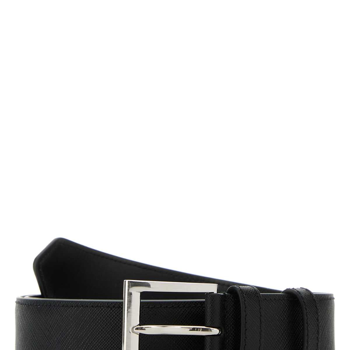 PRADA Classic Leather Belt for Men - FW25 Collection