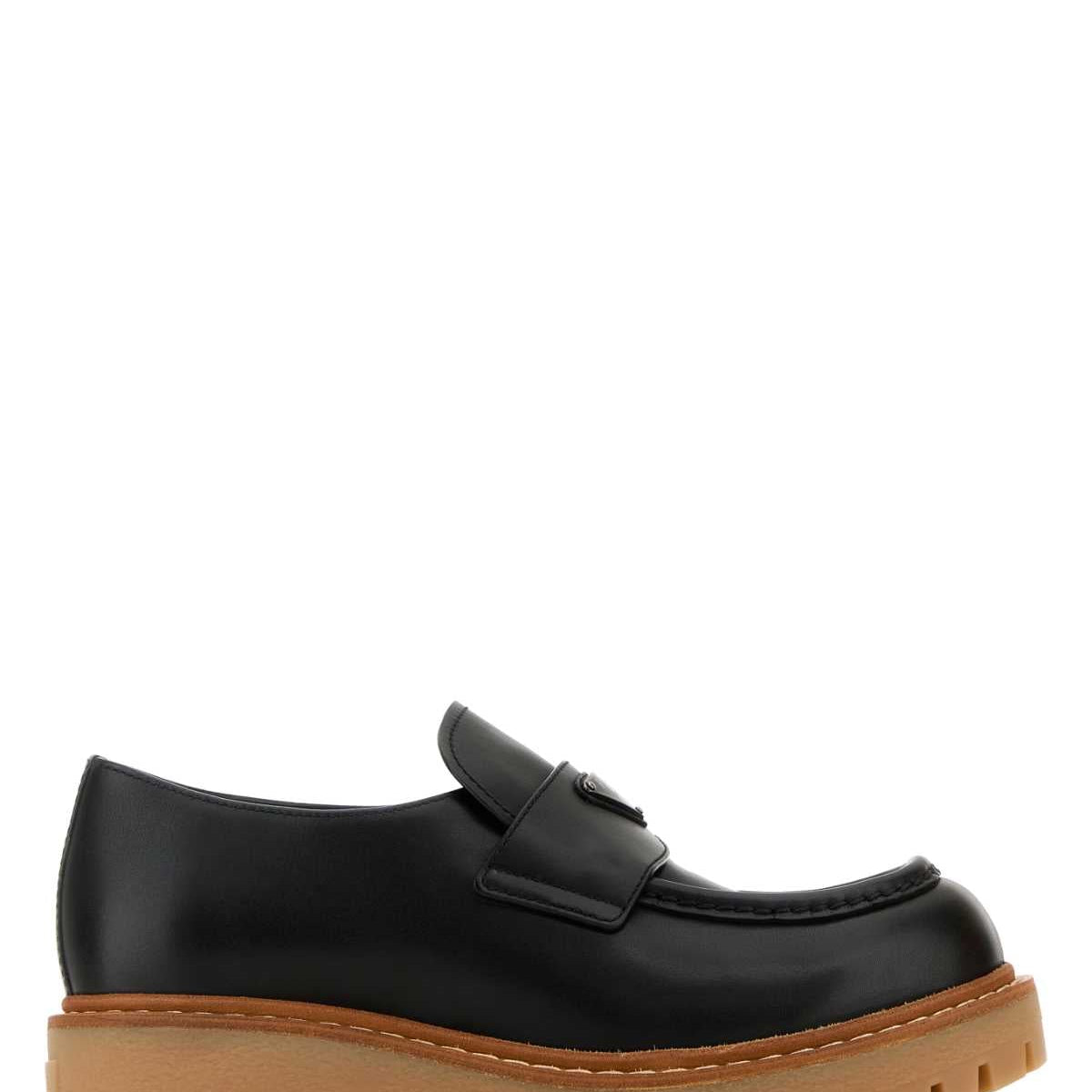 PRADA Classic Leather Loafers for Men