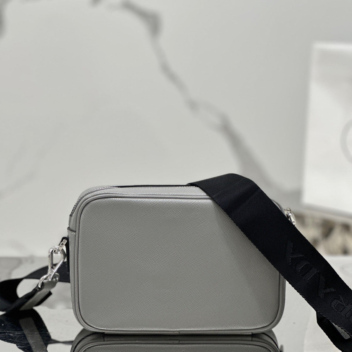 PD SAFFIANO LEATHER SHOULDER BAG