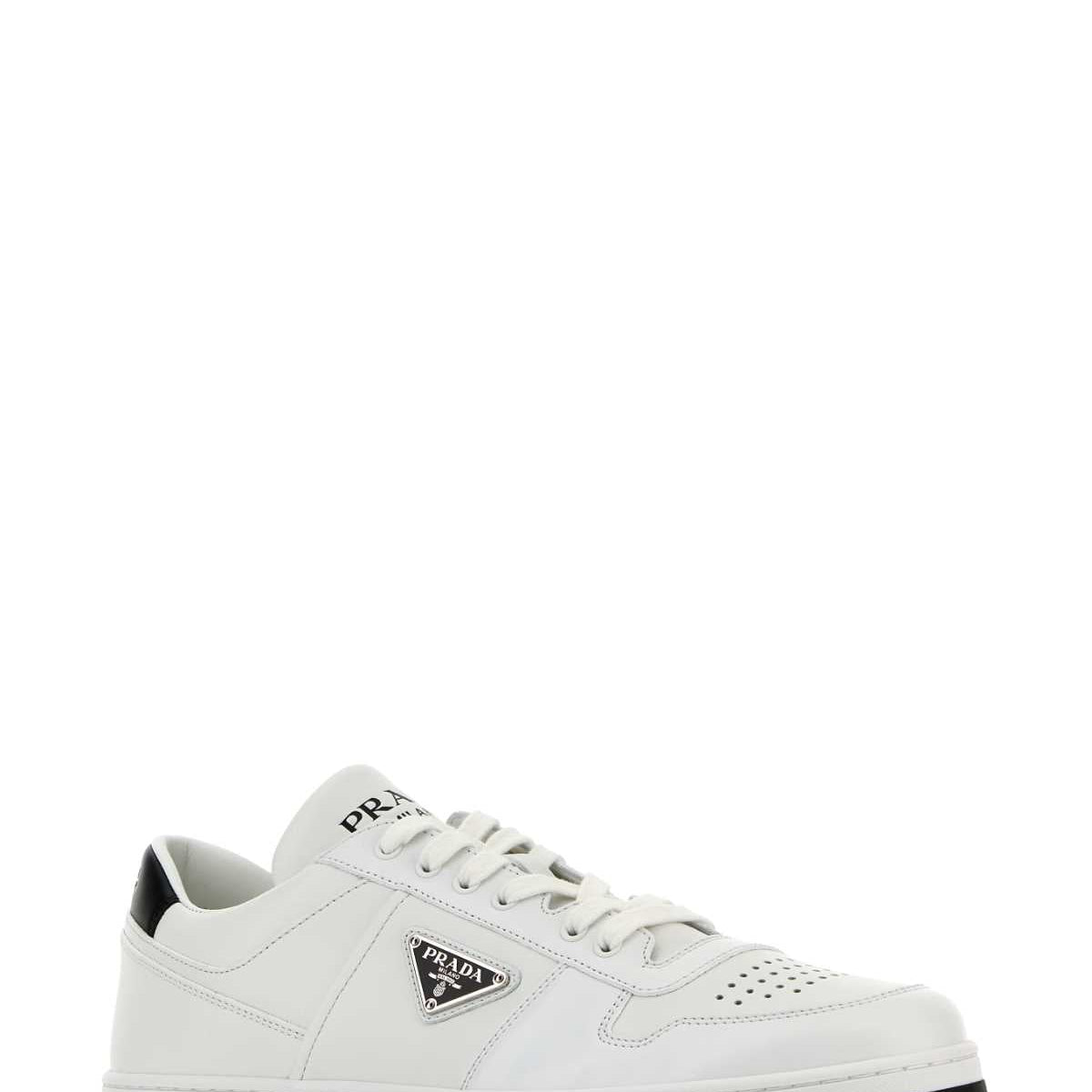 PRADA Downtown Leather Sneakers for Men