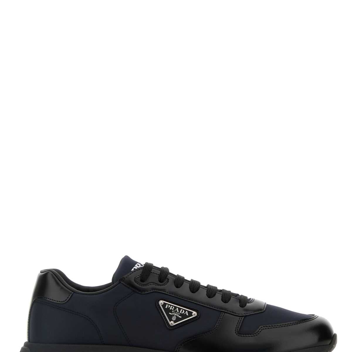 PRADA Two-Tone Nylon and Leather PRAX 2.0 Sneakers for Men