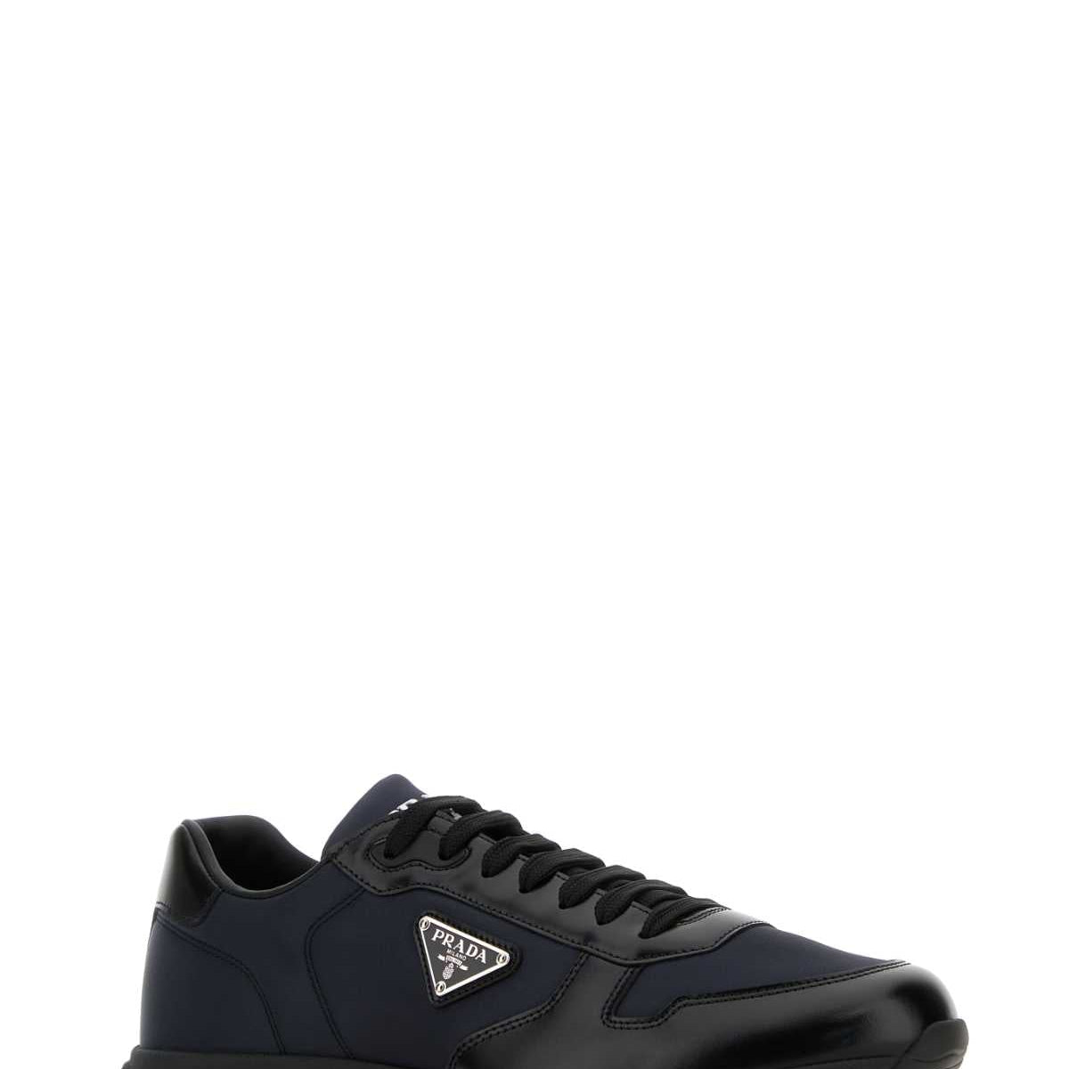 PRADA Two-Tone Nylon and Leather PRAX 2.0 Sneakers for Men