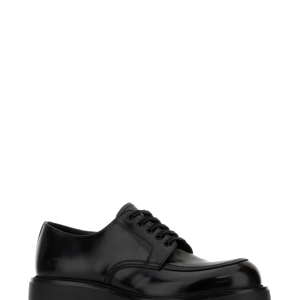 PRADA Men's Leather Lace-Up Shoes