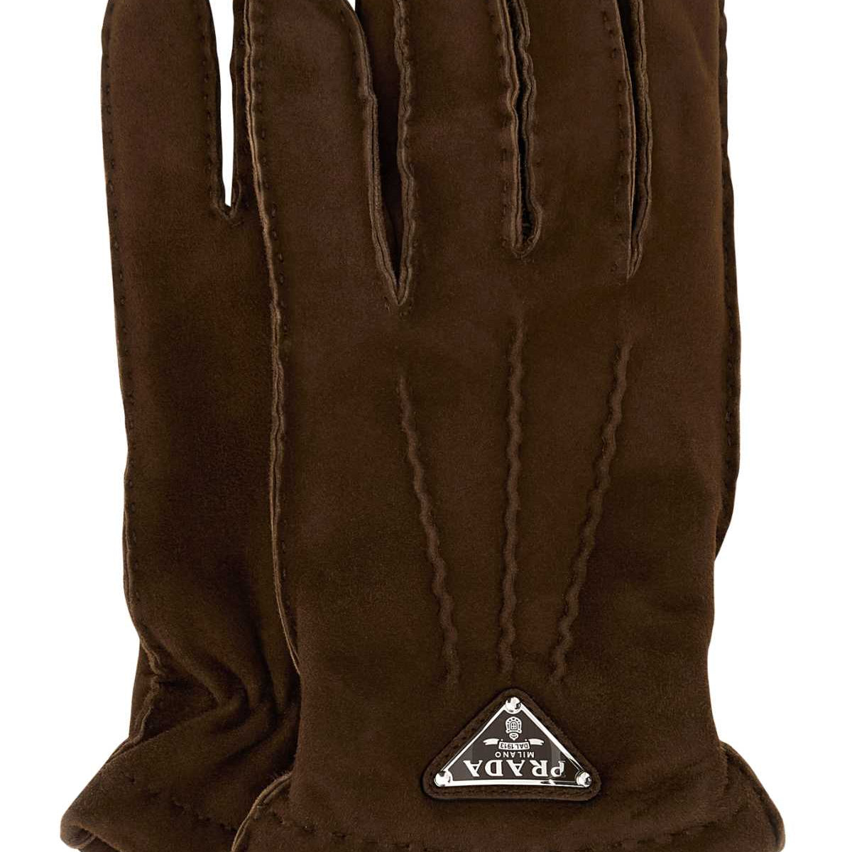 PRADA Men's Suede Gloves - SS25 Collection