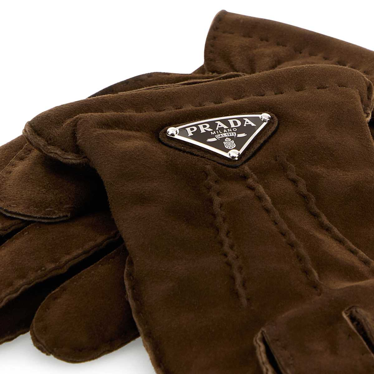 PRADA Men's Suede Gloves - SS25 Collection