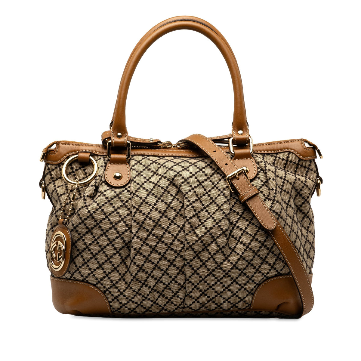 GUCCI Diamante Sukey Satchel