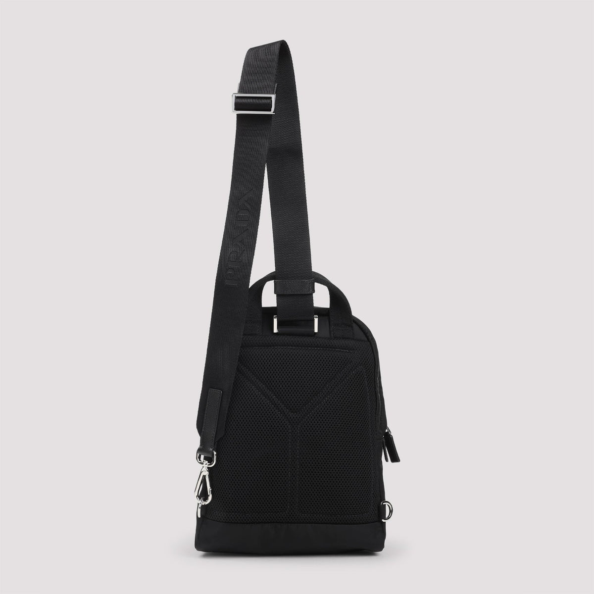 PRADA Eco-Friendly Mini Backpack with Leather Accents