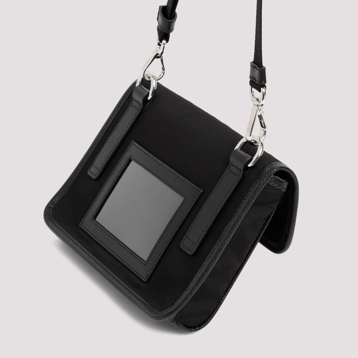 PRADA Mini Phone Holder with Enamelled-Metal Logo