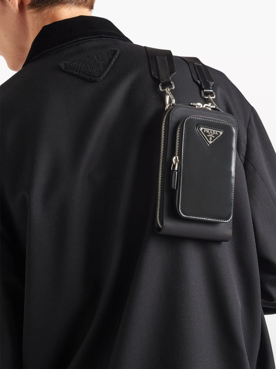 PRADA Nylon and Leather Phone Case