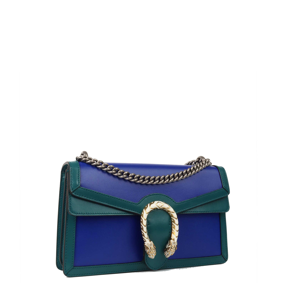 Gucci Limited Edition Green and Blue Dionysus Shoulder Bag *