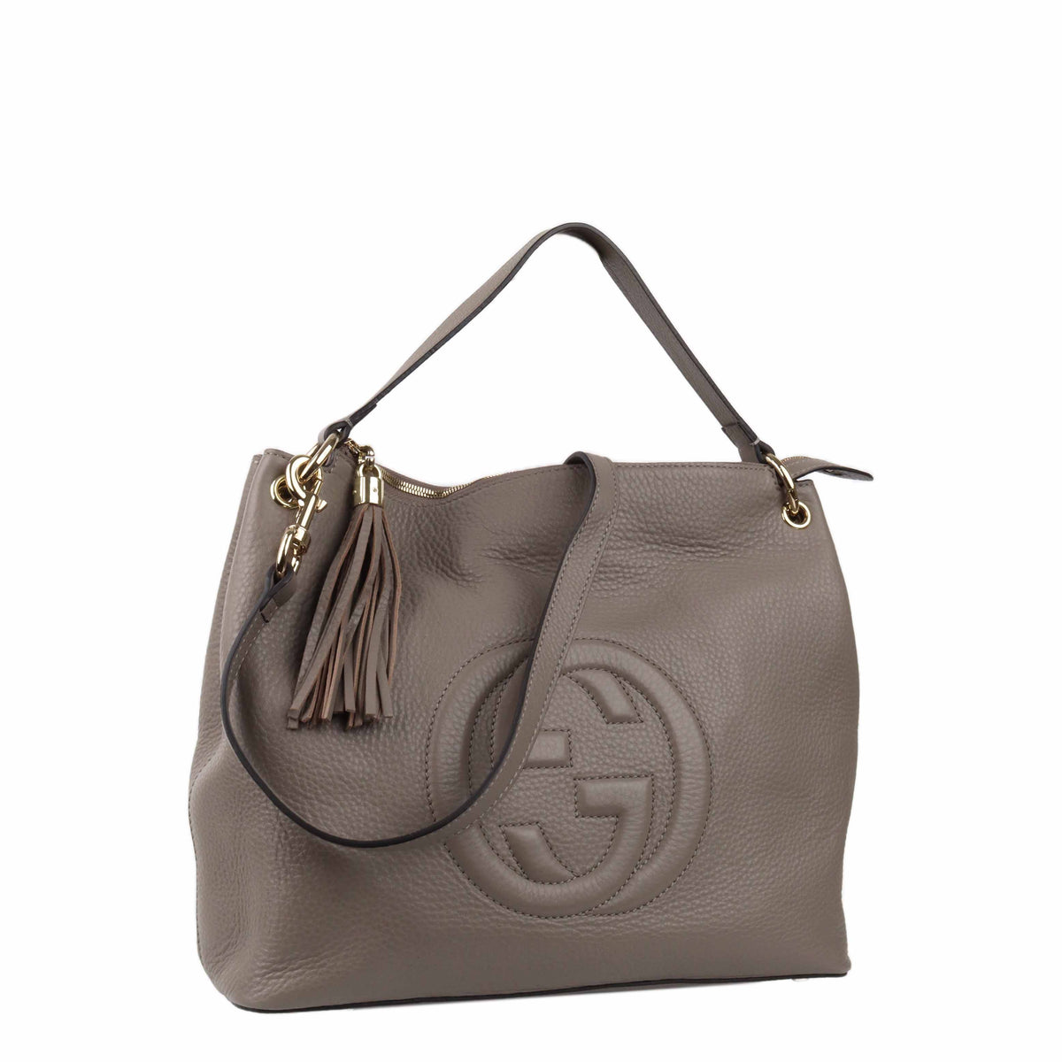 Gucci Soho Tote Medium in Grey.