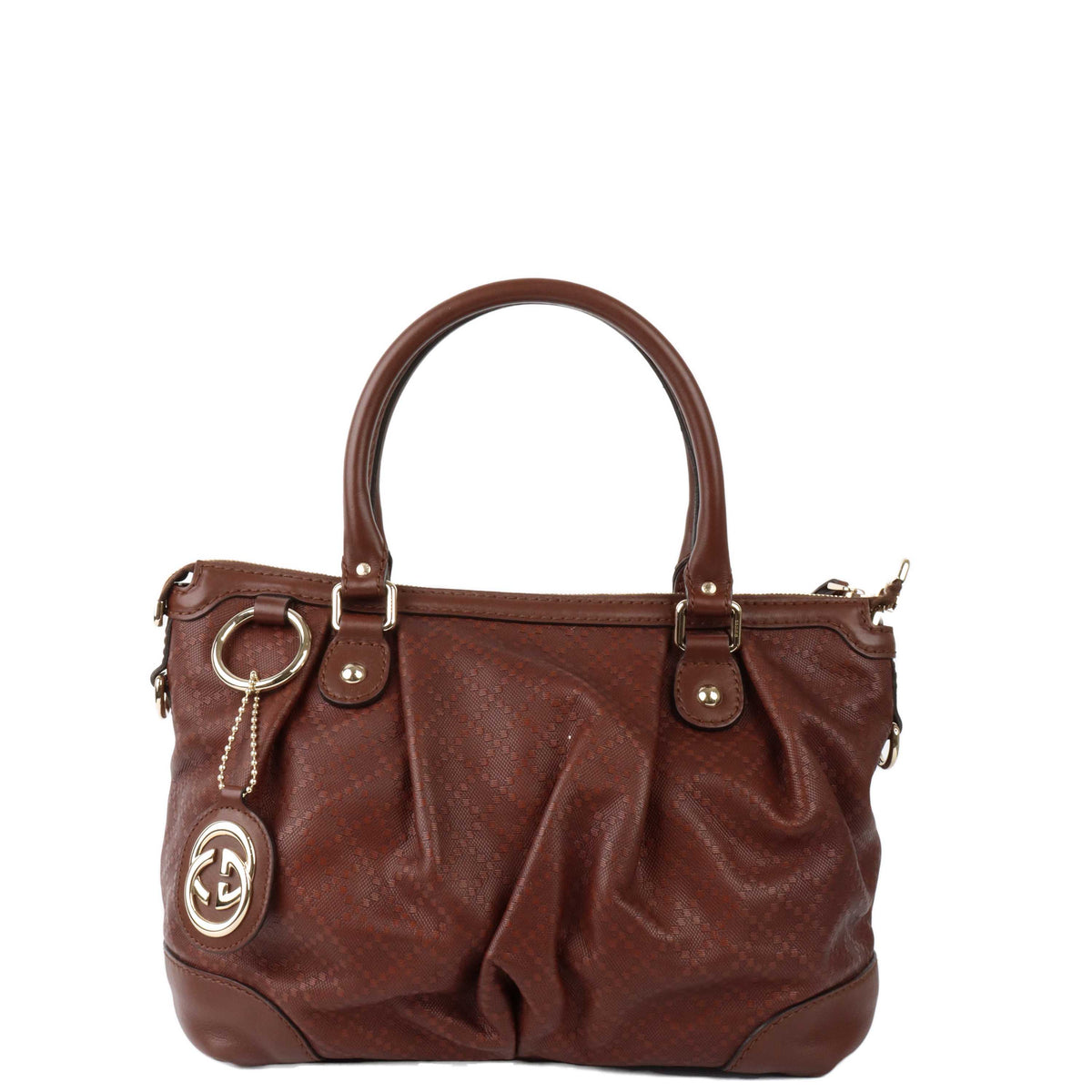 Gucci Vintage Brown Shoulder Bag.