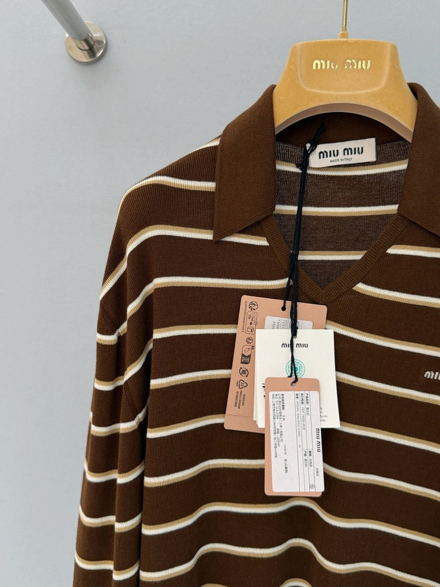 MIU M POLO SHIRT KNITTED