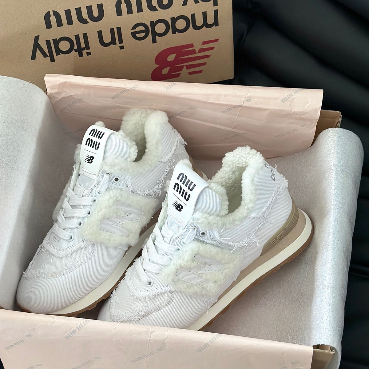 MIU M x NEW BALANCE TRAINERS