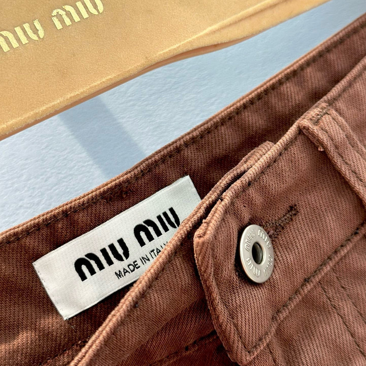 MIU M DENIM SHORTS
