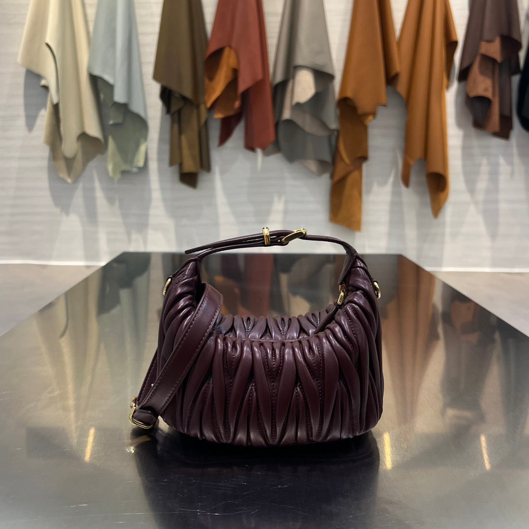 MIU M MATELASSE NAPPA LEATHER POUCH