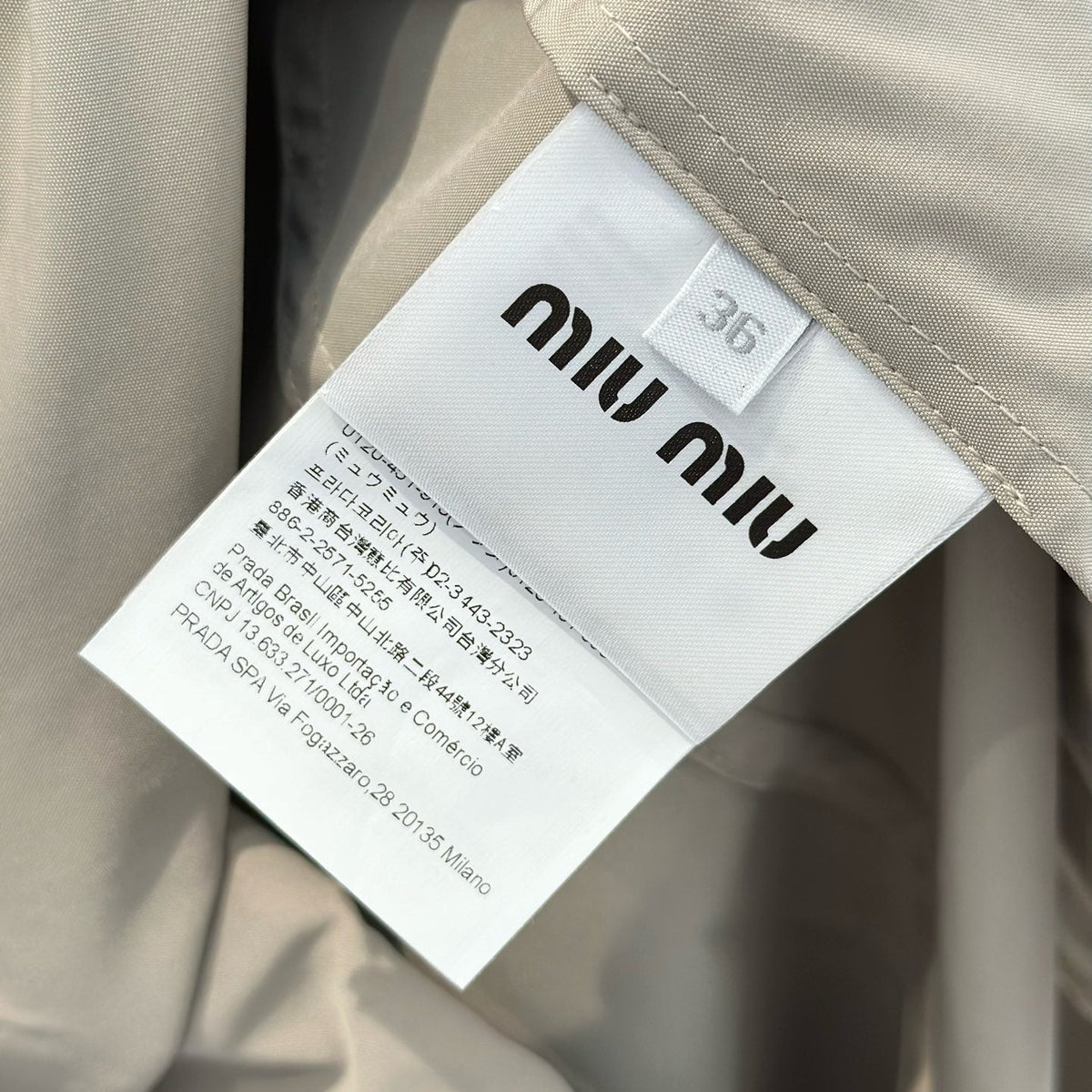 MIU M DRESS