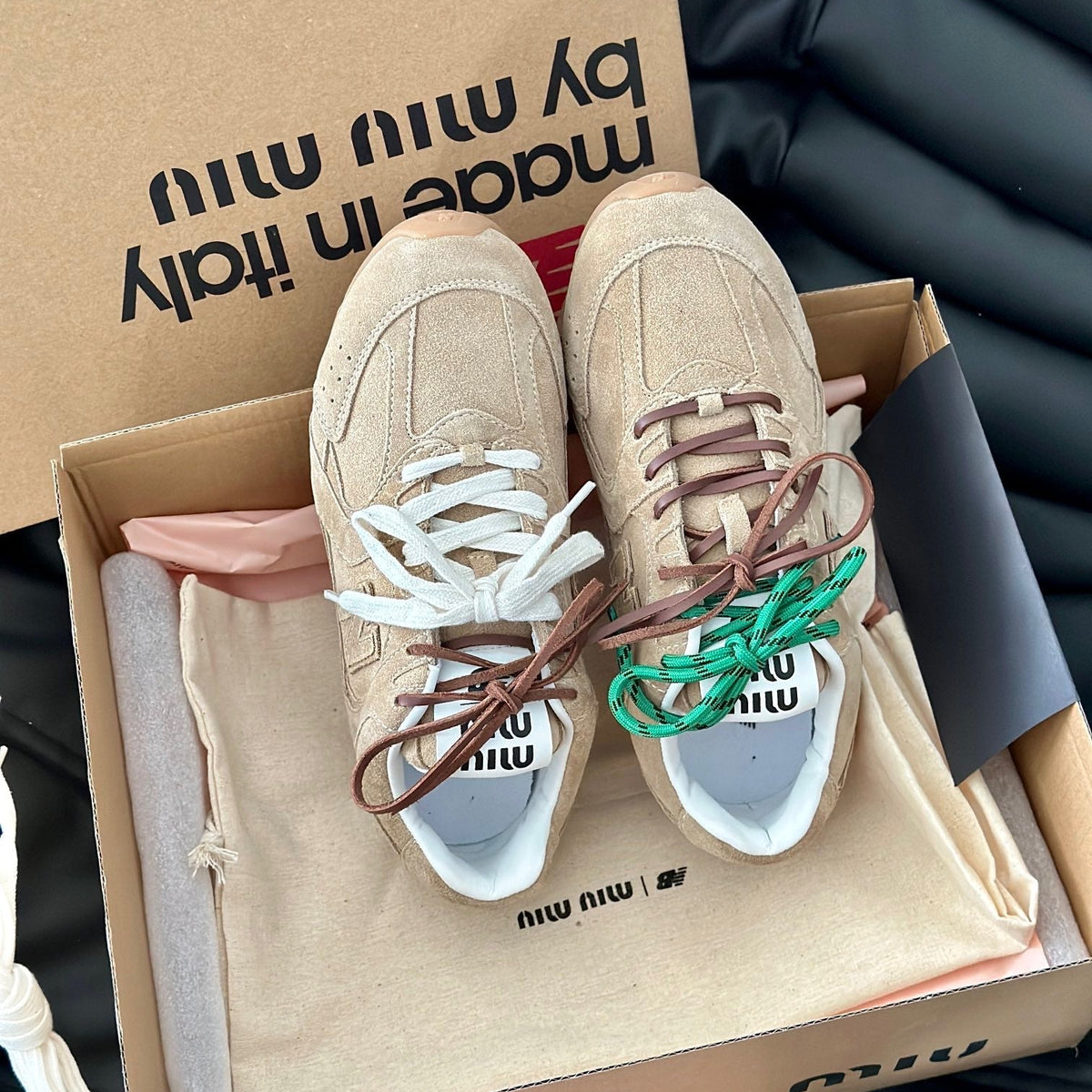 MIU M x NEW BALANCE TRAINERS