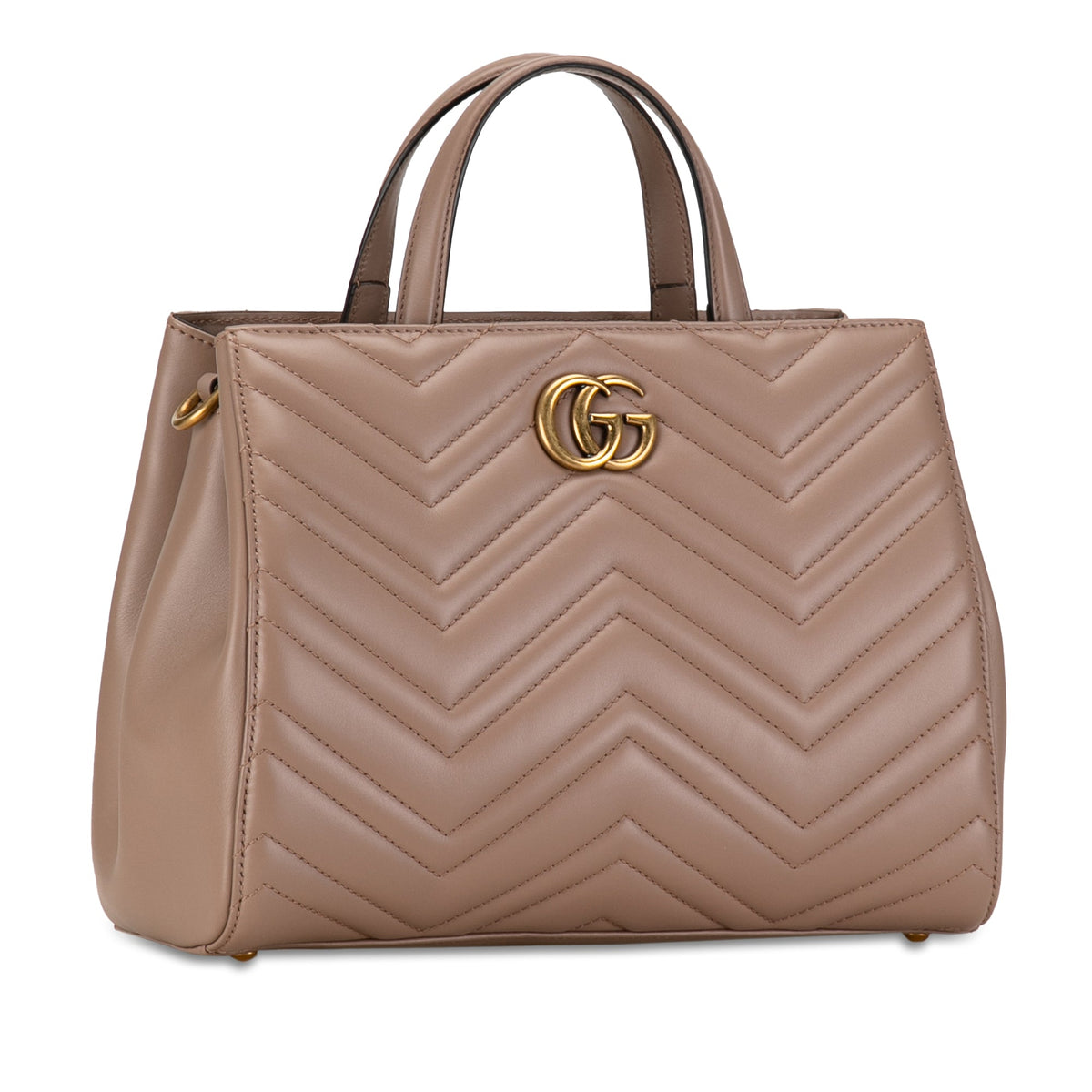 GUCCI Small GG Marmont Matelasse Tote Satchel
