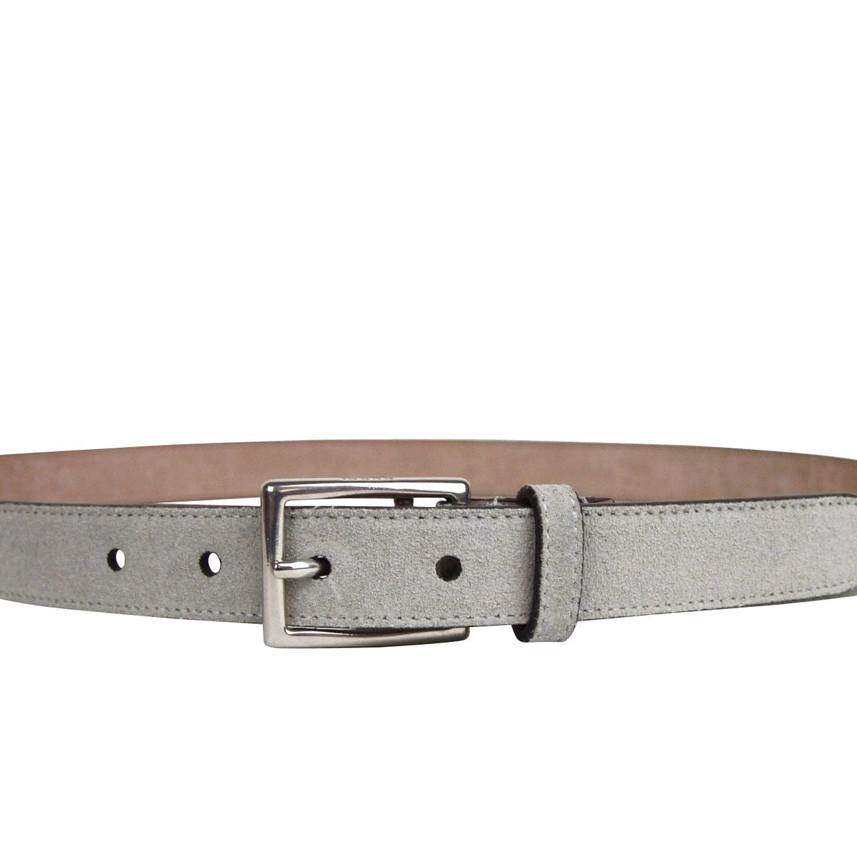 Gucci Men's Silver Light Gray Fabric Leather Belt Buckle 368193 1417