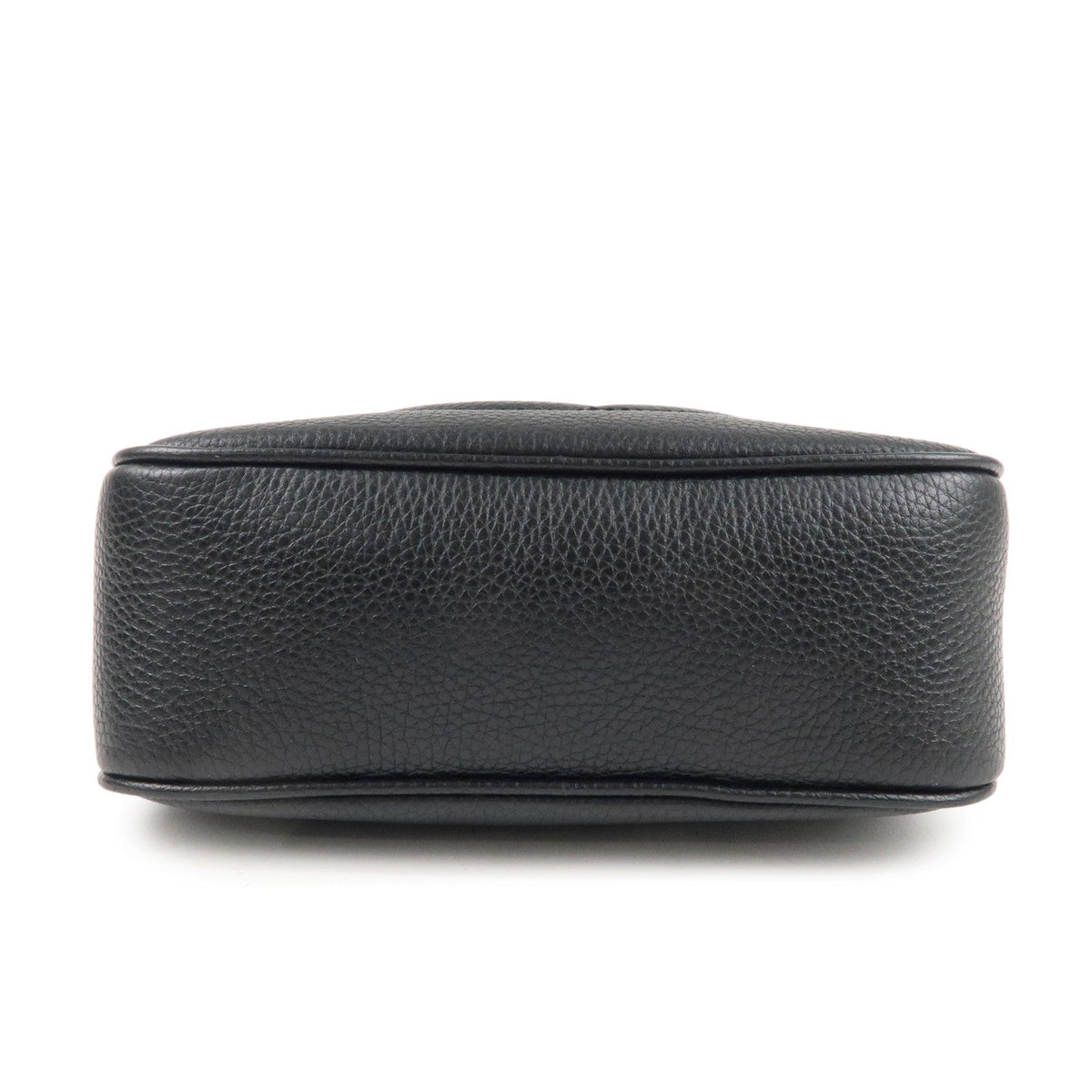 GUCCI SOHO Small Disco Leather Shoulder Bag Black 308364