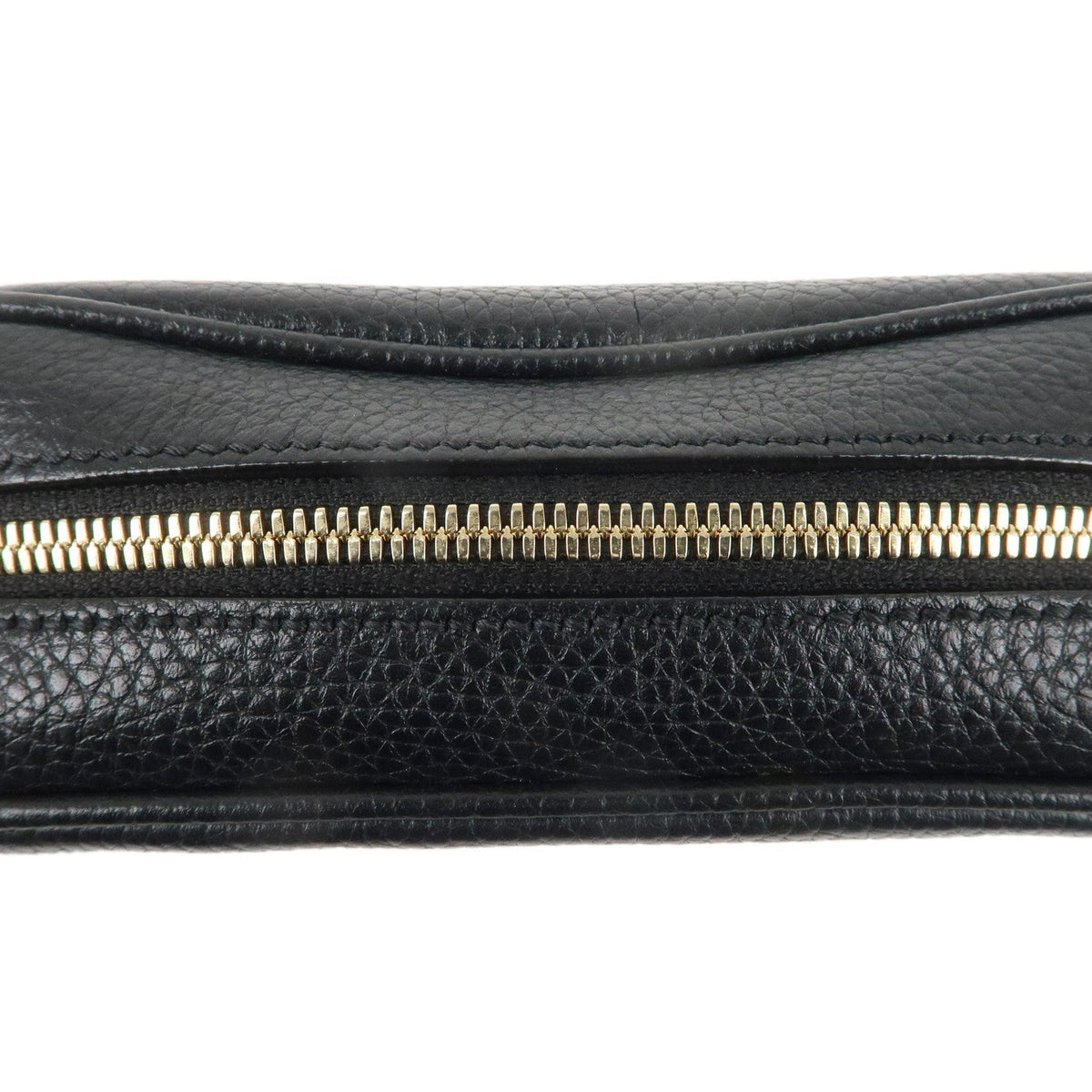 GUCCI SOHO Leather Small Disco Shoulder Bag Black 308364