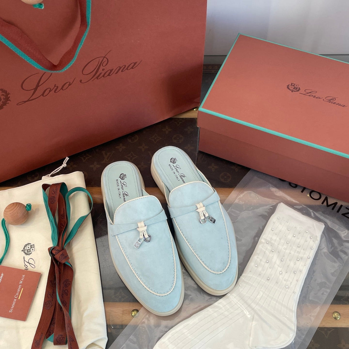 LORO P SUMMER CHARMS MULES