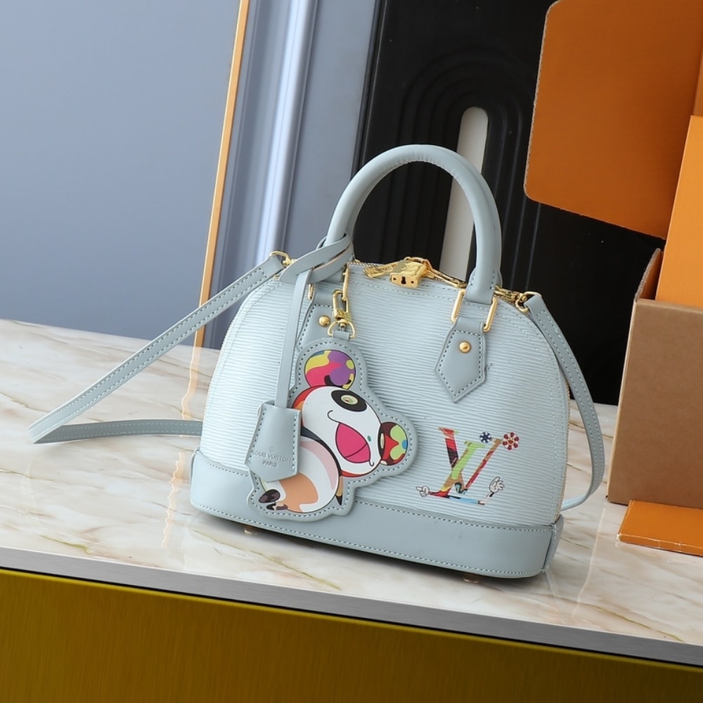 LV X MURAKAMI ALMA BB WASHED BLUE 23CM M14197