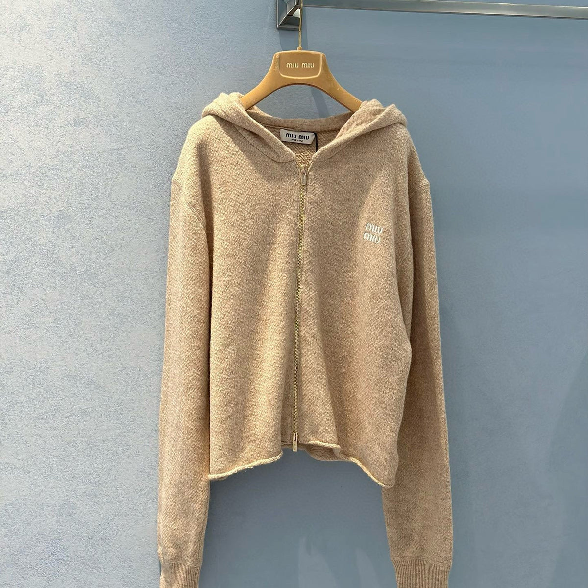 MIU M ZIP HOODIE