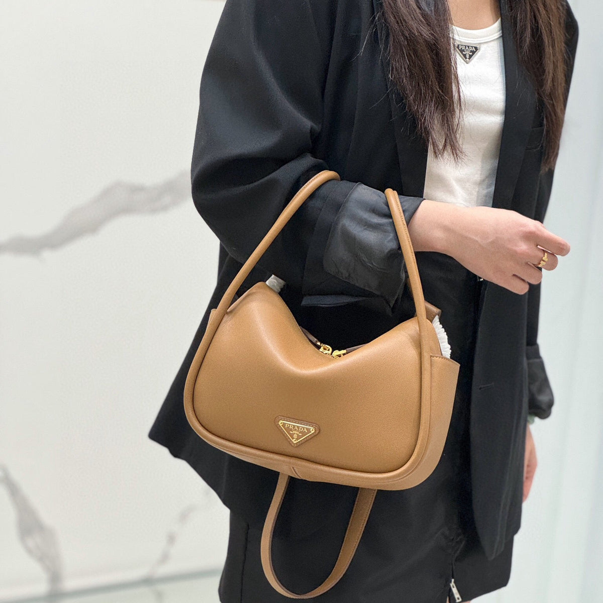 PD LEATHER HANDBAG