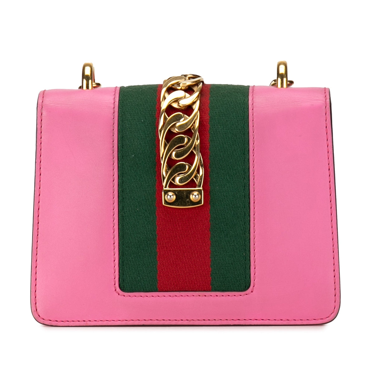 GUCCI Mini Sylvie Leather Chain Crossbody Crossbody Bag